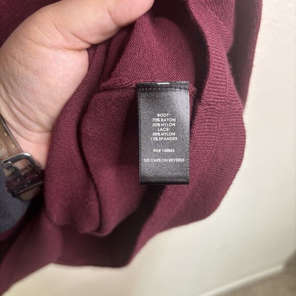 Torrid Pullover Lace Keyhole Mock Neck Sweater Womens Size 3 (22-24) - Picture 4 of 9